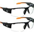 Safety Glasses with Wide Clear Lens (2-Pk.)
